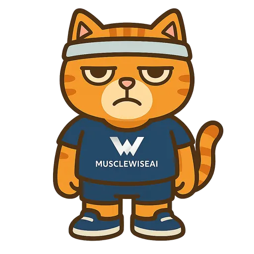MusCat, the MuscleWiseAI mascot
